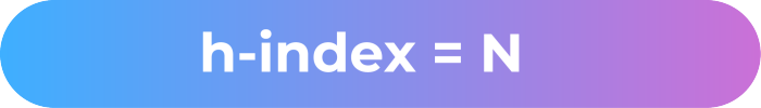 Fórmula para el cálculo del índice de Hirsch (h-index)